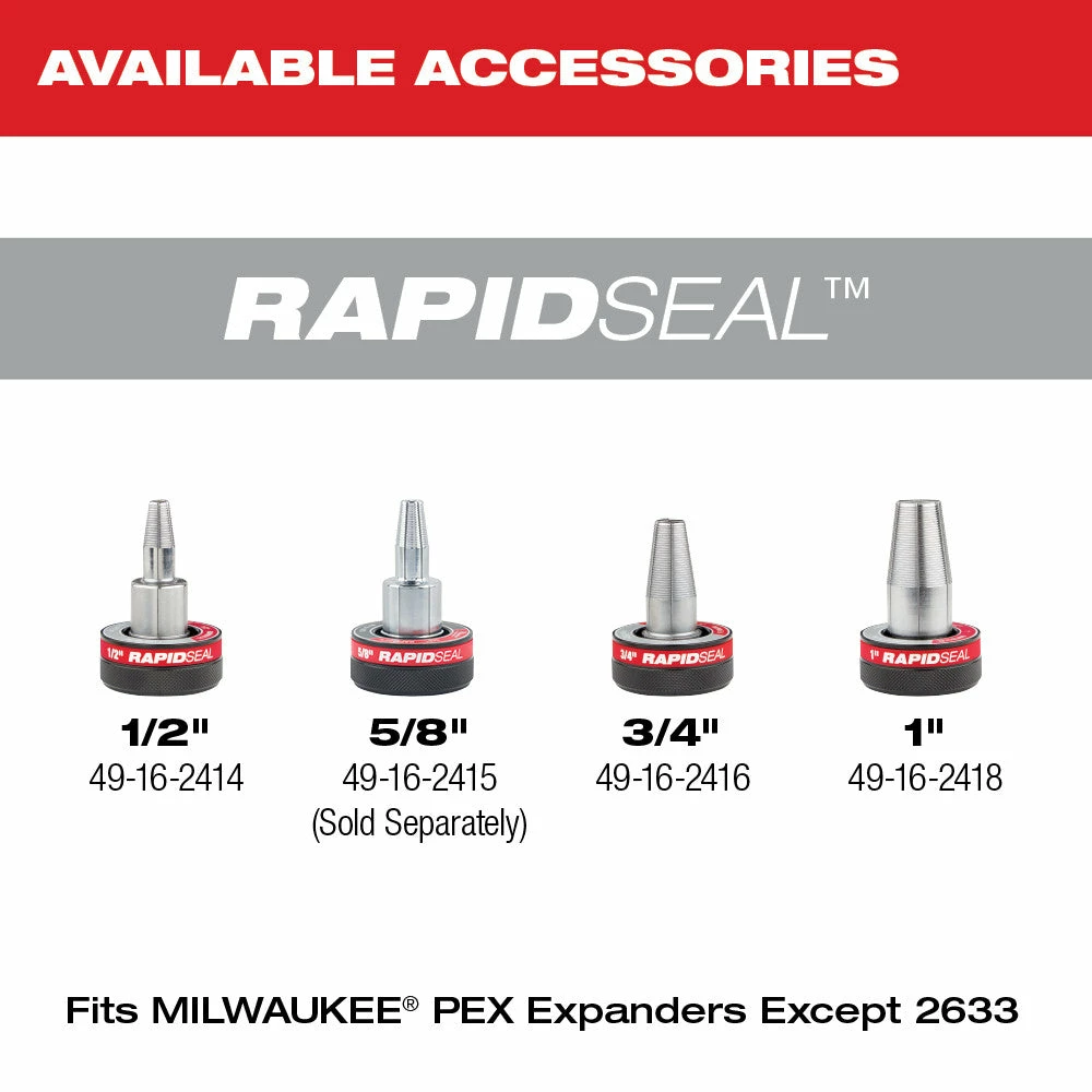 Milwaukee 2532-22 M12 FUEL 12V ProPEX Expander Kit W/RAPID SEAL Expander Heads Tools & Equipment 11 Milwaukee 2532-22 M12 FUEL 12V ProPEX Expander Kit W/RAPID SEAL Expander Heads Tools & Equipment
