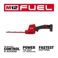 Tools & Equipment Milwaukee 2533-21 M12 FUEL 8" Cordless Hedge Trimmer Kit 14 Tools & Equipment Milwaukee 2533-21 M12 FUEL 8