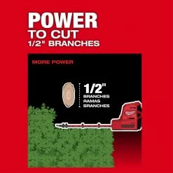 Tools & Equipment Milwaukee 2533-21 M12 FUEL 8" Cordless Hedge Trimmer Kit 15 Tools & Equipment Milwaukee 2533-21 M12 FUEL 8