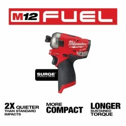 Milwaukee 2551-20 M12 FUEL SURGE 1/4 Inch Hex Hydraulic Driver - Bare Tool Tools & Equipment