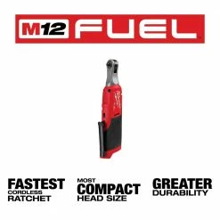 Tools & Equipment Milwaukee 2566-20 M12 FUEL 12V 1/4" Brushless High Speed Ratchet - Bare Tool