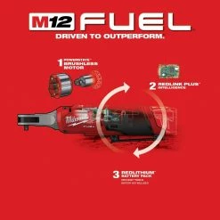 Tools & Equipment Milwaukee 2566-20 M12 FUEL 12V 1/4