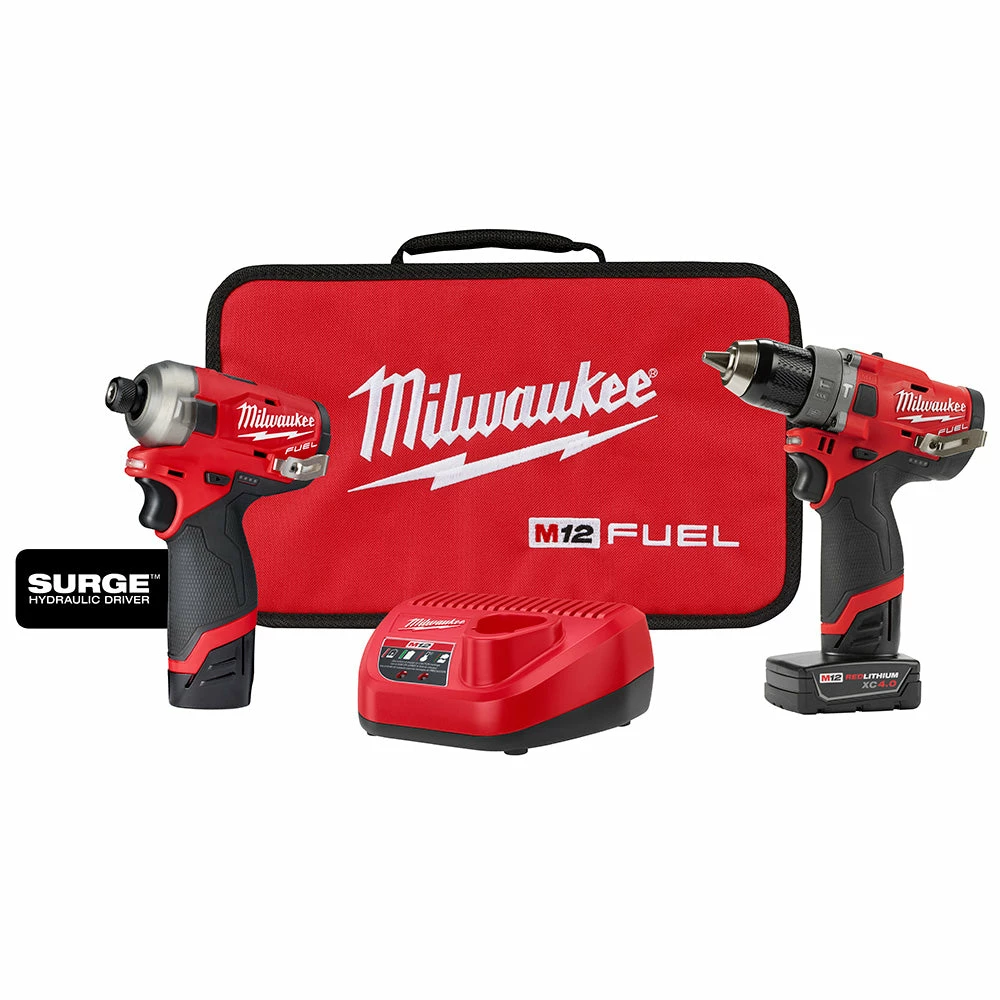 Tools & Equipment Milwaukee 2582-22 M12 FUEL 12V SURGE Driver 1/2 Inch Drill 2 Piece Combo 3 Tools & Equipment Milwaukee 2582-22 M12 FUEL 12V SURGE Driver 1/2 Inch Drill 2 Piece Combo