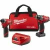 Milwaukee 2598-22 M12 FUEL 12V 2-Tool Hammer Drill And Impact Driver Combo Kit