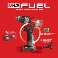 Milwaukee 2598-22 M12 FUEL 12V 2-Tool Hammer Drill And Impact Driver Combo Kit