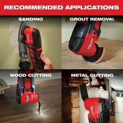 Milwaukee 2626-20 M18 18V Multi-Tool W/ Adapter - Bare Tool