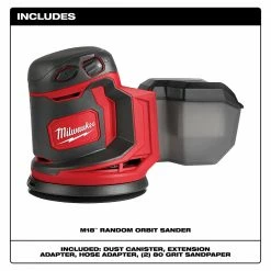 Tools & Equipment Milwaukee 2648-20 M18 18V Cordless Random Orbit Sander - Bare Tool