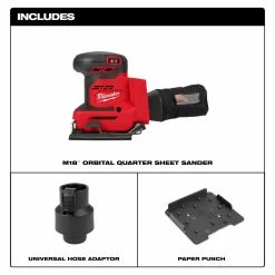 Tools & Equipment Milwaukee 2649-20 M18 18V 1/4" Cordless Orbital Sheet Sander - Bare Tool