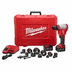 Tools & Equipment Milwaukee 2676-22 M18 18V FORCE LOGIC 10T Knockout Tool Kit W/ 1/2" -2" Capacity