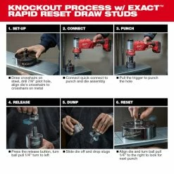 Milwaukee 2677-21 M18 18V FORCE LOGIC 6T Knockout Tool Kit W/ 1/2