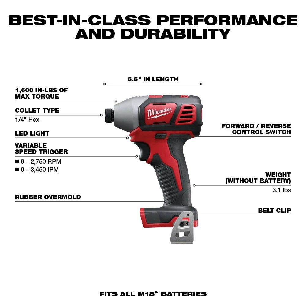 Tools & Equipment Milwaukee 2696-24 M18 18V Cordless Power Lithium-Ion 4-Tool Combo Kit 6 Tools & Equipment Milwaukee 2696-24 M18 18V Cordless Power Lithium-Ion 4-Tool Combo Kit