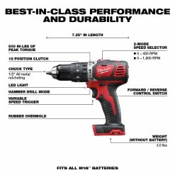 Milwaukee 2697-22 M18 18V Cordless Power Lithium-Ion 2-Tool Combo Kit