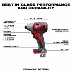Milwaukee 2697-22 M18 18V Cordless Power Lithium-Ion 2-Tool Combo Kit