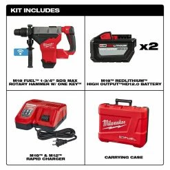 Milwaukee 2718-22HD M18 FUEL 18V 1-3/4 Inch SDS MAX Rotary Hammer ONE KEY Kit Tools & Equipment