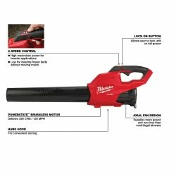 Milwaukee 2724-20 M18 FUEL 18V 450-CFM Cordless Leaf Blower - Bare Tool Lawn & Outdoor Power