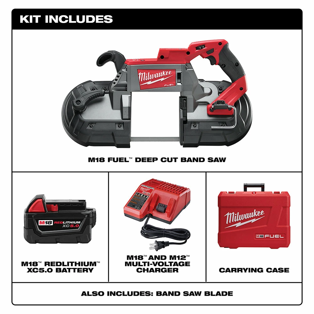 Tools & Equipment Milwaukee 2729-21 M18 FUEL 18V Deep Cut Band Saw Kit 4 Tools & Equipment Milwaukee 2729-21 M18 FUEL 18V Deep Cut Band Saw Kit