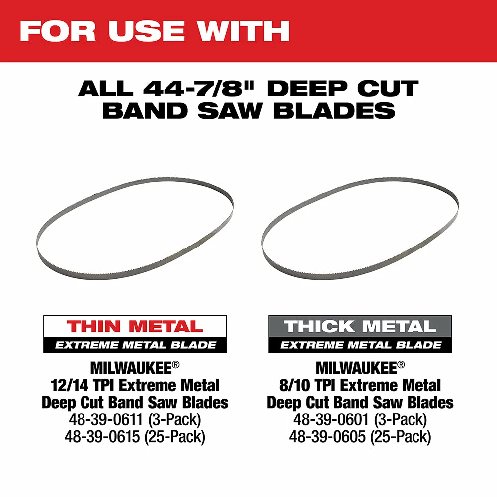 Tools & Equipment Milwaukee 2729-21 M18 FUEL 18V Deep Cut Band Saw Kit 11 Tools & Equipment Milwaukee 2729-21 M18 FUEL 18V Deep Cut Band Saw Kit