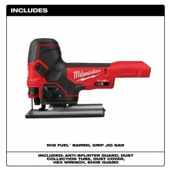 Milwaukee 2737B-20 M18 FUEL 18V Cordless Barrel Grip Jig Saw - Bare Tool Tools & Equipment