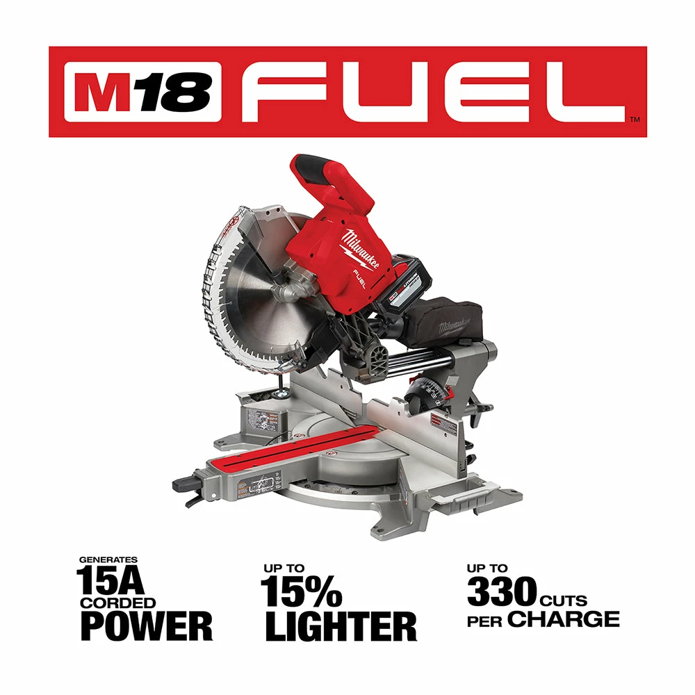 Saws Milwaukee 2739-21HD M18 FUEL 18V 12" Dual Bevel Sliding Compound Miter Saw Kit 5 Saws Milwaukee 2739-21HD M18 FUEL 18V 12" Dual Bevel Sliding Compound Miter Saw Kit
