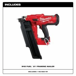 Milwaukee 2744-20 18V M18 FUEL 18V 21 Degree Framing Nailer - Bare Tool Tools & Equipment