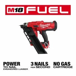 Milwaukee 2745-20 M18 FUEL 18V 30 Degree Lithium-Ion Framing Nailer - Bare Tool Tools & Equipment 20 Milwaukee 2745-20 M18 FUEL 18V 30 Degree Lithium-Ion Framing Nailer - Bare Tool Tools & Equipment