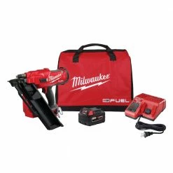 Tools & Equipment Milwaukee 2745-21 M18 FUEL 18V 30 Degree Lithium-Ion Cordless Framing Nailer Kit