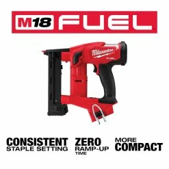 Milwaukee 2749-20 M18 FUEL 18V 18-Gauge 1/4" Narrow Crown Stapler - Bare Tool Tools & Equipment 20 Milwaukee 2749-20 M18 FUEL 18V 18-Gauge 1/4