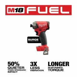 Milwaukee 2760-20 M18 FUEL 18V 1/4-Inch Surge Hex Hydraulic Driver-Bare Tool Tools & Equipment