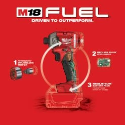 Milwaukee 2760-20 M18 FUEL 18V 1/4-Inch Surge Hex Hydraulic Driver-Bare Tool Tools & Equipment