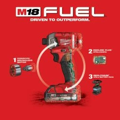 Milwaukee 2760-22CT M18 FUEL 18V 1/4-Inch Surge Hex Hydraulic Driver Kit