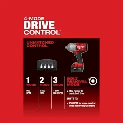 Tools & Equipment Milwaukee 2766-22 M18 FUEL 18V 1/2-Inch High Torque Detent Pin Impact Wrench Kit 18 Tools & Equipment Milwaukee 2766-22 M18 FUEL 18V 1/2-Inch High Torque Detent Pin Impact Wrench Kit