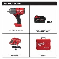 Tools & Equipment Milwaukee 2767-22 M18 FUEL 18V 1/2-Inch Friction Ring Impact Wrench Kit