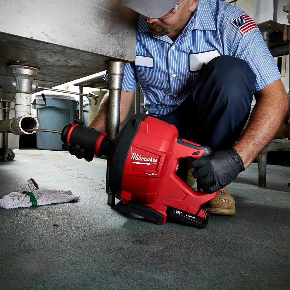 Milwaukee 2772A-20 M18 FUEL 18V 5/16" X 35' Cordless Drain Snake - Bare Tool 14 Milwaukee 2772A-20 M18 FUEL 18V 5/16" X 35' Cordless Drain Snake - Bare Tool