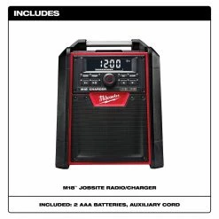 Milwaukee 2792-20 M18 18V Jobsite Bluetooth Radio/Charger - Bare Tool Tools & Equipment