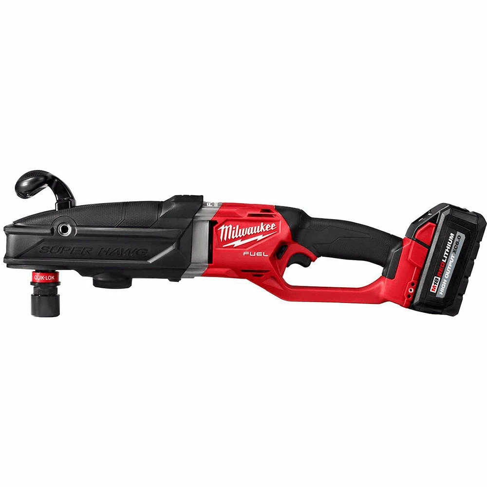 Milwaukee 2811-22 M18 FUEL 18V Super Hawg Right Angle Drill Quik-Lok Kit Tools & Equipment 4 Milwaukee 2811-22 M18 FUEL 18V Super Hawg Right Angle Drill Quik-Lok Kit Tools & Equipment