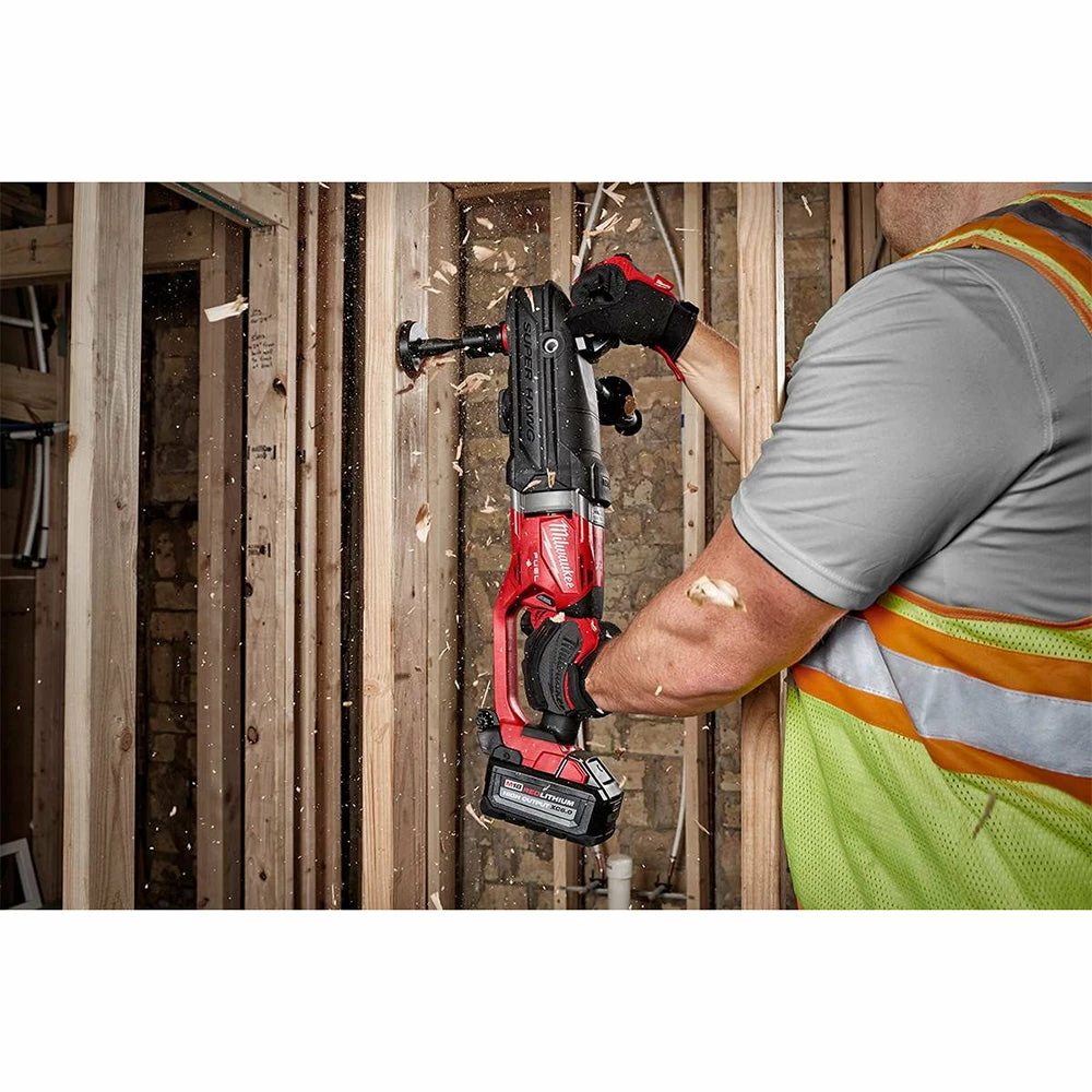 Milwaukee 2811-22 M18 FUEL 18V Super Hawg Right Angle Drill Quik-Lok Kit Tools & Equipment 5 Milwaukee 2811-22 M18 FUEL 18V Super Hawg Right Angle Drill Quik-Lok Kit Tools & Equipment