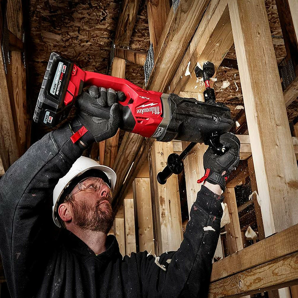 Milwaukee 2811-22 M18 FUEL 18V Super Hawg Right Angle Drill Quik-Lok Kit Tools & Equipment 7 Milwaukee 2811-22 M18 FUEL 18V Super Hawg Right Angle Drill Quik-Lok Kit Tools & Equipment