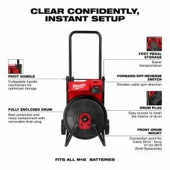 Tools & Equipment Milwaukee 2817A-21 M18 Li-Ion Cordless Drum Machine W/ 3/8