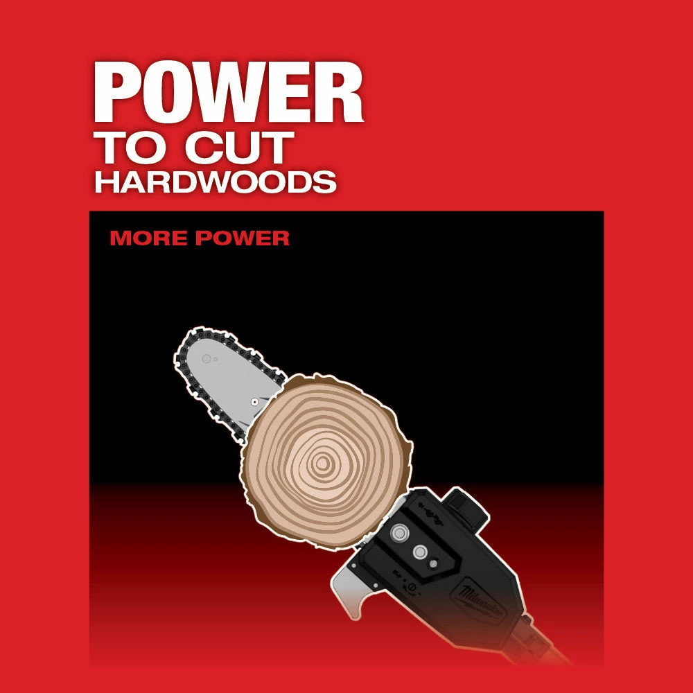 Lawn & Outdoor Power Milwaukee 2825-21PS M18 FUEL 18V 10-Inch QUIK-LOK Cordless Pole Saw Kit 6 Lawn & Outdoor Power Milwaukee 2825-21PS M18 FUEL 18V 10-Inch QUIK-LOK Cordless Pole Saw Kit