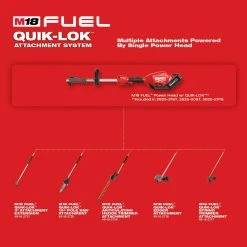Lawn & Outdoor Power Milwaukee 2825-21STP M18 FUEL Cordless String Trimmer/Pole Saw Attachment Combo