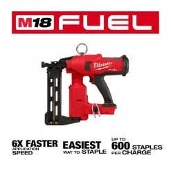 Milwaukee 2843-20 M18 18V FUEL Li-Ion Utility Fencing Stapler - Bare Tool