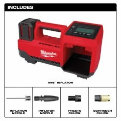 Milwaukee 2848-20 M18 18V Cordless Li-Ion Inflator - Bare Tool Tools & Equipment
