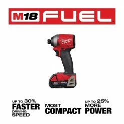 Milwaukee 2853-22CT M18 FUEL 18V 1/4-Inch HEX Cordless Impact Driver Kit