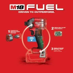 Milwaukee 2857-20 M18 FUEL 18V 1/4-Inch Hex Impact Driver - Bare Tool