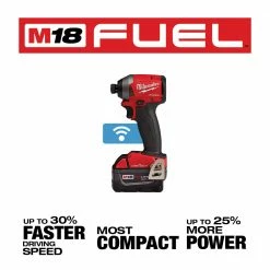 Milwaukee 2857-22 M18 FUEL 18V 1/4-Inch XC Hex Impact Driver Kit Tools & Equipment
