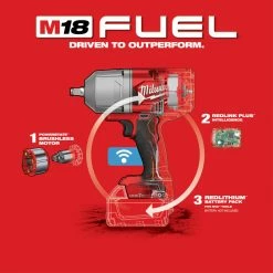 Milwaukee 2863-20 M18 FUEL 18V 1/2-Inch Friction Ring Impact Wrench - Bare Tool Tools & Equipment