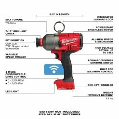 Milwaukee 2865-20 M18 FUEL 18 Volt 7/16 Inch Hex Utility Impact Wrench-Bare Tool