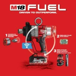Milwaukee 2867-22 M18 FUEL 18V 1 Inch High Torque Impact Wrench Kit 21 Milwaukee 2867-22 M18 FUEL 18V 1 Inch High Torque Impact Wrench Kit