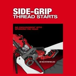 Milwaukee 2870-22 M18 18V FUEL Cordless Compact Pipe Threader W/ ONE KEY Kit Tools & Equipment