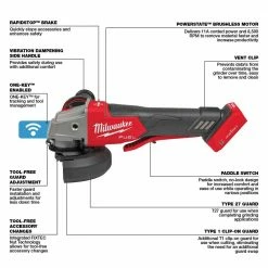 Milwaukee 2882-20 M18 FUEL 4-1/2